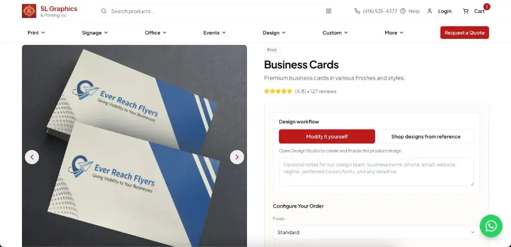 SL Graphics product page